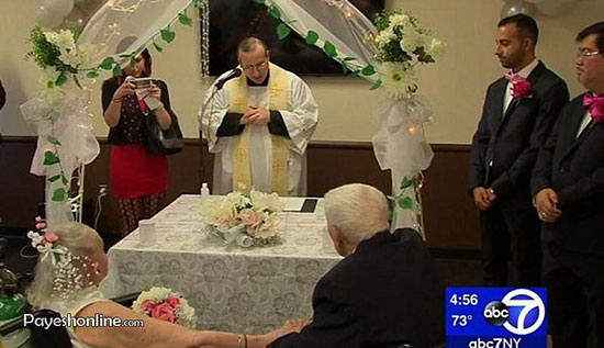 عروسی دوباره زوجی بعد از 75 سال زندگی